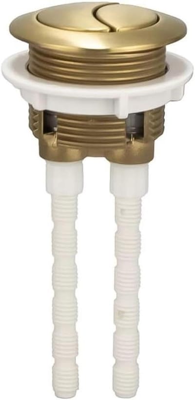 Toilet Spoelknop - Reservoir Knop - Badkamer Opknappen - Geborsteld Gouden Afwerking - 38 mm - Goud