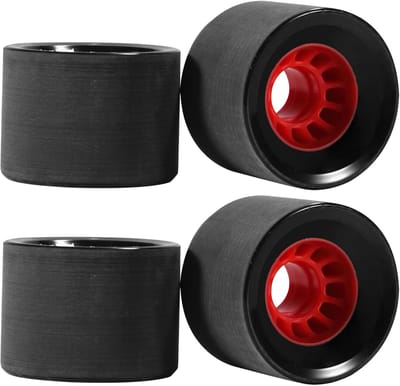Skateboard Wielen - Cruiser Wielen - Soepel Rijden - Geïntegreerde LED Verlichting - 4 Stuks - Zwart