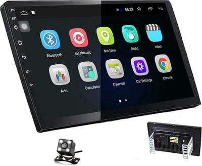 Autoradio AT13 – 2 Din Dual Camera – 9” Touchscreen Monitor – Bluetooth – Android 9.1 – Handsfree bellen – FM radio – USB – GPS Navigatie – Incl. Achteruitrijcamera