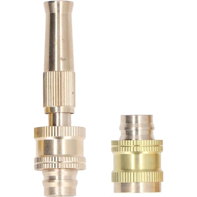 Waterslangspuit G1/2 Binnendraad Hoge Drukbestendig 15mm Uitlaatdiameter Verstelbaar beige