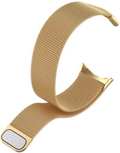 Milanees bandje - geschikt voor Google Pixel Watch 3 (45 mm) en Pixel Watch 4 (45mm) - goud