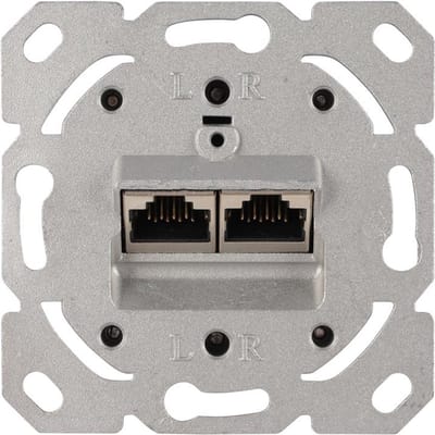Q-Link inbouw conds tel/dat cat6a 2x8 alu elememt