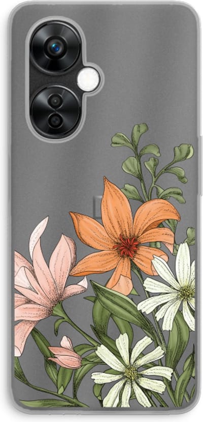 Case Company® - Hoesje geschikt voor OnePlus Nord CE 3 Lite hoesje - Floral bouquet - Soft Cover Telefoonhoesje - Bescherming aan alle Kanten en Schermrand