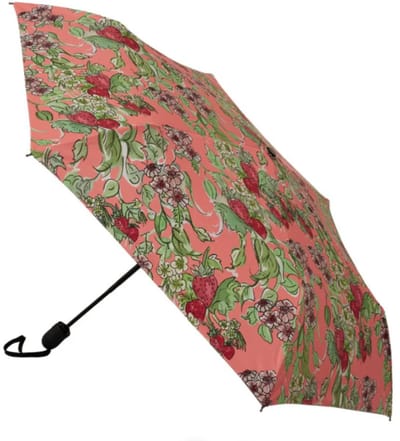 Paraplu - automatisch - opvouwbaar - Wild Strawberry - Wilde aardbei - Claire Louise Design