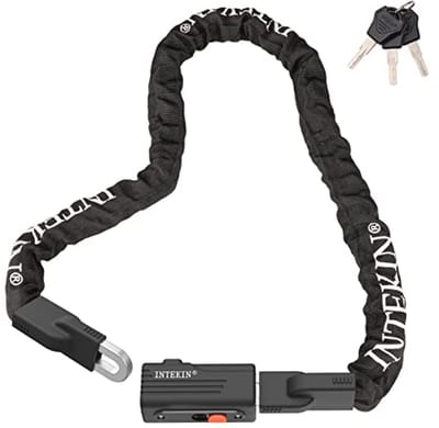 Zwart Fietskettingslot 8 mm | Heavy Duty Anti-Diefstal Fietsslot voor Fiets, Motor en Hek