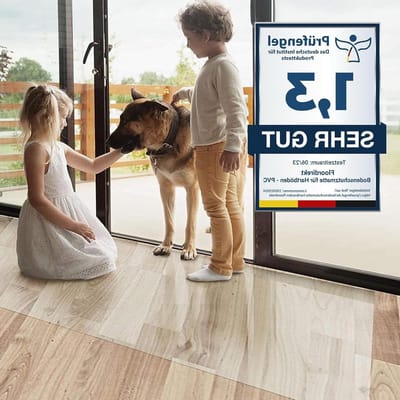 Bureaustoel Onderlegger - Vloerbeschermer Mat - Vloer Beschermen - Antislip PVC - 330 x 114 cm - Transparant