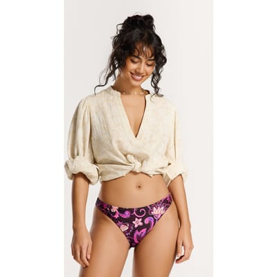 Shiwi Beau Bikini Set Bohemian Flower Purple Bohemian Flower Maat: 34 | Bikini's Outlet | Dames | Paars