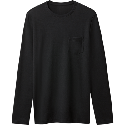 esmara Men Heren longsleeve (Zwart, S)