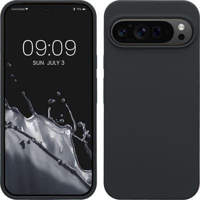 kwmobile telefoonhoesje geschikt voor Google Pixel 9 Pro XL - Hoesje met siliconen coating - Smartphone case in bosbesblauw