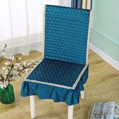 Stevige Gewatteerde Fluwelen Kussenhoes Eendelig Zitkussen Zacht Rugleuningkussen Voor Herfst En Winter Kantoorstoel 45X135cm white