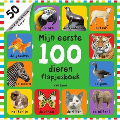 Mijn Eerste 100 Dieren Flapjesboek - Mijn Eerste 100 - Roger Priddy