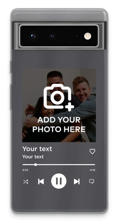 Gepersonaliseerd - Case Company® - Hoesje geschikt voor Google Pixel 6 hoesje - Music Player - Soft Cover Telefoonhoesje - Bescherming aan alle Kanten en Schermrand