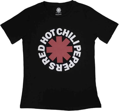 Red Hot Chili Peppers - Classic Asterisk Dames T-shirt - S - Zwart
