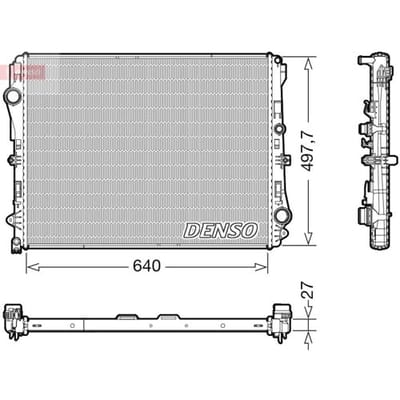 Radiator, motorkoeling DENSO DRM17116