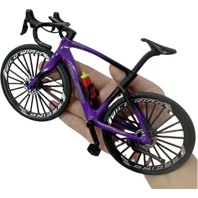 1:6 Schaal Die-Cast Legering Mini Snelheid Wegracefiets Fiets Model Speelgoed Bureau Decoratie Ambachten black