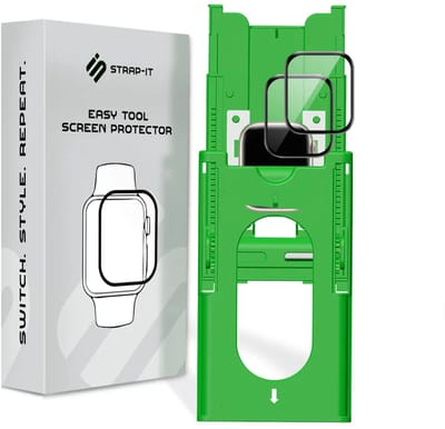 Strap-it 2-pack Screenprotector met Premium Tool screen protector display bescherming – geschikt voor Apple Watch Series 4 / 5 / 6 / SE (40mm)