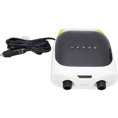Pompe Électrique pour Paddle Board 20PSI Gonflage/Dégonflage Rapide Écran LCD Pompe à Air Électrique avec Lumière LED et 7 Adaptateurs gray
