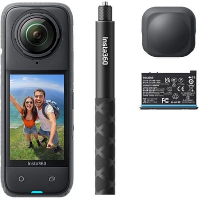 Insta360 X4 Air startersbundel – 165 g lichte 8K 360°-camera, onzichtbare selfiestick, verwisselbare lenzen, eerst opnemen en daarna kadreren,