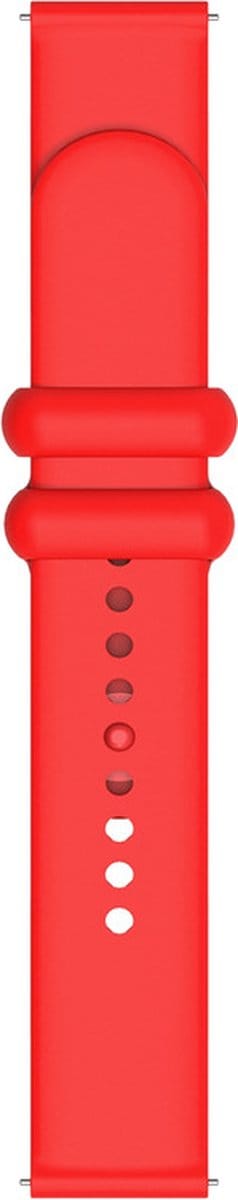 Siliconen bandje - geschikt voor Garmin Venu 2s / 3s / 4 (41mm) / Vivoactive 4s / Forerunner 255s / 265s - Huawei Watch GT 5 Pro - 42mm / GT 6 / GT 5 / GT 4 - 41mm - rood
