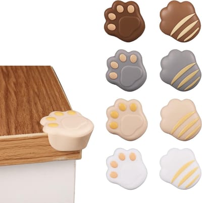 Set van 8 Baby Hoekbeschermers van Zacht Silicoon voor Tafel, Kasten en Trap - Veiligheid en Bescherming voor Kinderen