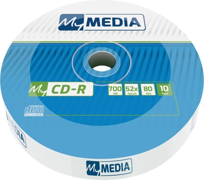 My Media Cd-R Discs 700Mb Wrap 10 Stuks Voor Het Opnemen Van Audio, Film En Data