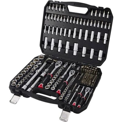 TOOLCRAFT TO-10674603 Bit- en steeksleutelset 1/2, 1/4, 3/8 255-delig