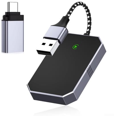 longziming -Draadloze adapter - Draadloze converter - USB-autoadapter - Plug and Play - Automatische start en verbinding - Geavanceerde slimme chip - Geen kabels meer - 1 stuk