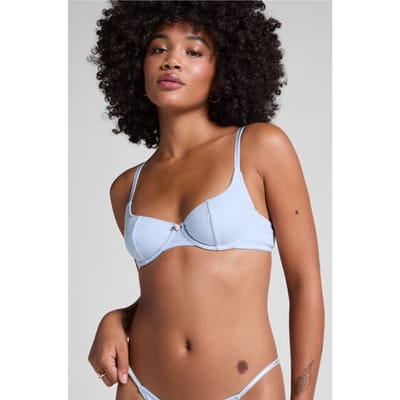 Hunkemöller Niet-voorgevormde beugel bh Pointelle Blauw