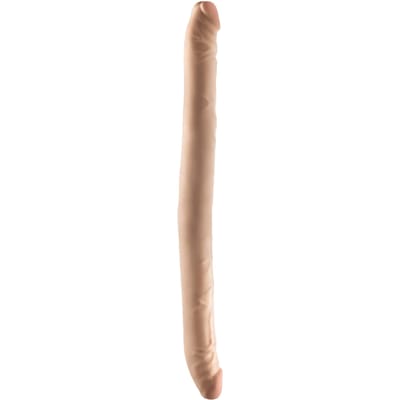 Dr Skin - Dr. Skin Plus 16,5” Buigzame Dubbele Dildo Beige
