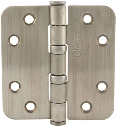 Ivana Kogellagerscharnier 89x89mm RVS Ronde Hoek Los