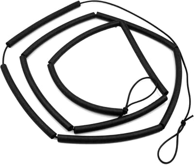 Elastische dwarsbalk - Spring oefenkoord - Hoogspringen trainen - Flexibele schuimconstructie - 25 meter - Zwart