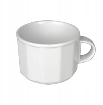 Lubiana Merkury Kop 250ml - Witte Porseleinen Koffie/Theekop