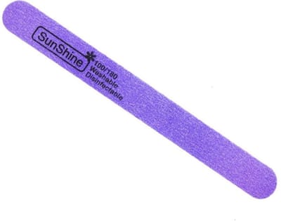 DRM Wasbare en Desinfecteerbare Polijst Nagelvijl Violet 100/180 - Recht