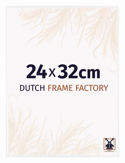 Fotolijst 24x32 cm - Kunststof - Wit Hoogglans - Easy