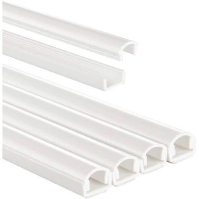 Hama Kabelgoot Zelfklevend Halfrond 100x1.1x1 cm 4 Stuks PVC/Wit