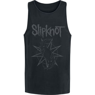 Slipknot Tanktop - Goat Star Logo - S tot M - voor Mannen - zwart
