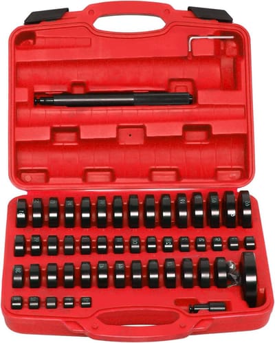 Montageschijven Set - Drukstuk Bussen - Lagers Monteren - 51 Delen - 18-65mm - Zwart