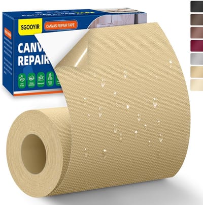 Waterdichte Zelfklevende Stoffen Plakkers voor Reparaties - Beige, 10 x 200 cm