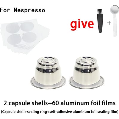 2 stuks/3 stuks, Herbruikbare Koffiecapsules Filter van Roestvrij Staal voor Espressokoffiemachines - Gemakkelijk te Reinigen en Herbruikbaar
