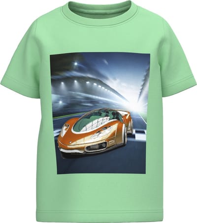 Name it t-shirt jongens - groen - NMMvoto - maat 92