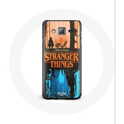 Hoesje voor Samsung Galaxy j3 2016 Stranger Things Friends Cover