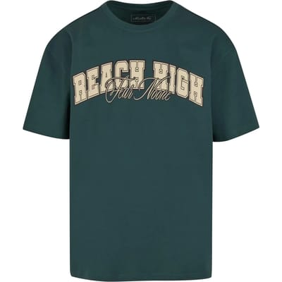 Mister Tee - Reach High Fear None Oversize Heren Tshirt - XS - Donkergroen