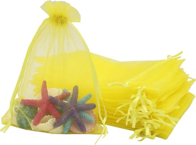 Fruitbeschermingszakjes met trekkoord (set van 50) – Fruit- en groentezakjes – Effen organzazakjes – Beschermende gaaszakjes voor de tuin – Zakjes met trekkoord – Fruitzakjes – Snoepzakjes – 15 x 20 cm