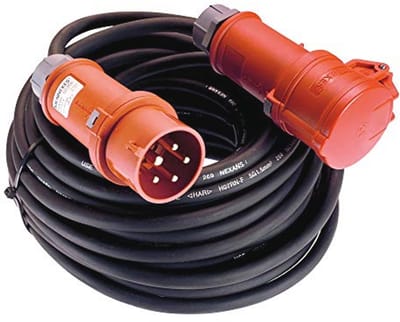 CEE 16A Heavy Duty Verlengsnoer met Fase-Omkeerstekker, IP44, 10 meter