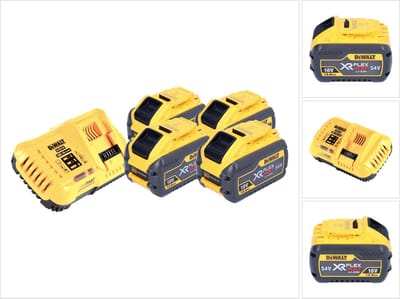 DeWalt DCB 118 Y4 accu starterset 18 V / 54 V 4x XR FLEXVOLT accu 12 Ah + oplader