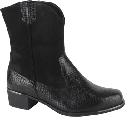 Durea 9787.998.0034-K dames enkellaarzen gekleed maat 37,5 (4,5) zwart