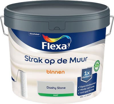 Flexa - Strak Op De Muur Binnen Mat - Dashy Stone - Mengverf - 10 L
