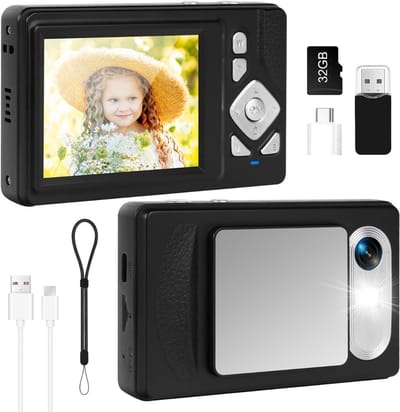 MKSS® Vlog Camera voor Beginners - Videocamera voor Kinderen en Volwassenen - Handycam - 4K Kwaliteit