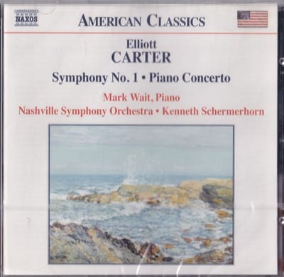 Symphony no. 1, Piano Concerto - Elliott Carter - Mark Wait (piano), Nashville Symphony Orchestra o.l.v. Kenneth Schermerhorn