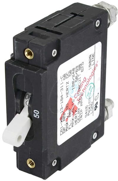 Blue Sea Systems Eenpolige Stroomonderbreker Schakelaar C-serie Zwart 10 A